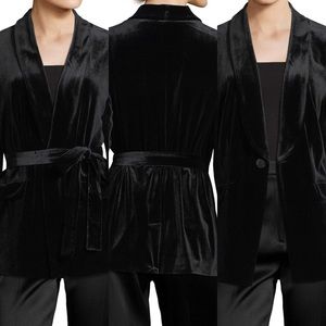 Laundry Shelli Segal Black Velvet Jacket Blazer S